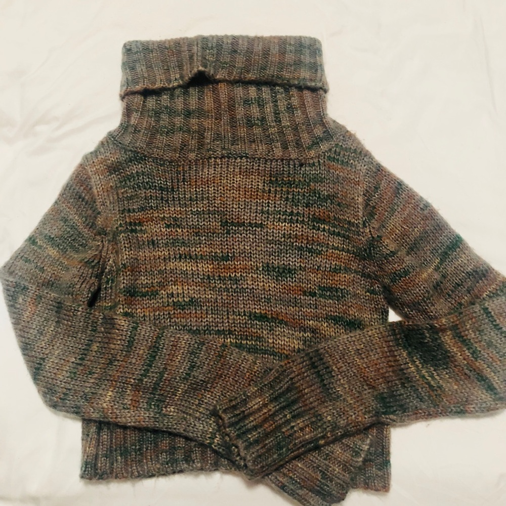 Cropped Turtleneck Sweater